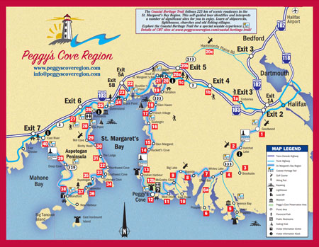 Peggys Cove Region Lap Map