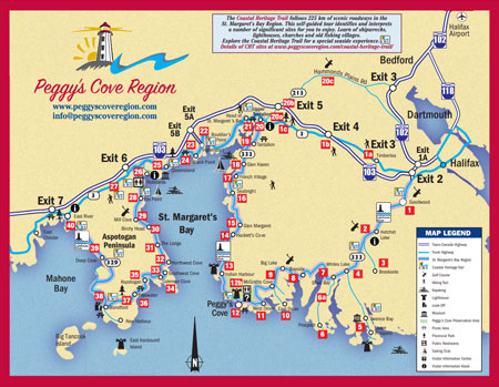 Visitor Information-Directory: Peggy's Cove Coastal Region Nova Scotia